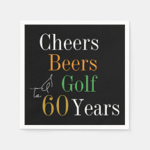 60º Aniversário Cheers and Beers Golf Black and Do