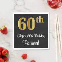 60º aniversário ~ Legant Luxurious Faux Dourado Lo