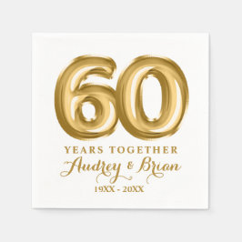 Guardanapo De Papel 60º Aniversário Personalizado