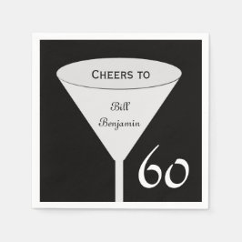 Guardanapo De Papel 60º Papel de Festa de aniversário Nápoles