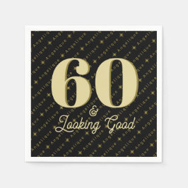 Guardanapo De Papel 60 e bom aniversário