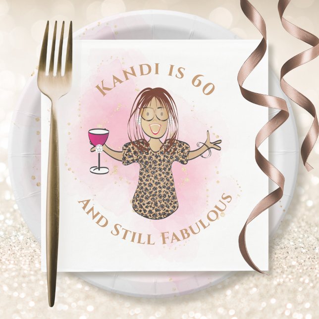 Guardanapo De Papel 60 e Fabulosa Diversão Afro-Americana 60. Aniversá (Criador carregado)