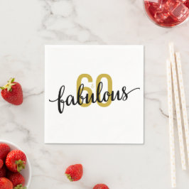 Guardanapo De Papel 60 e Fabuloso 60. Aniversário