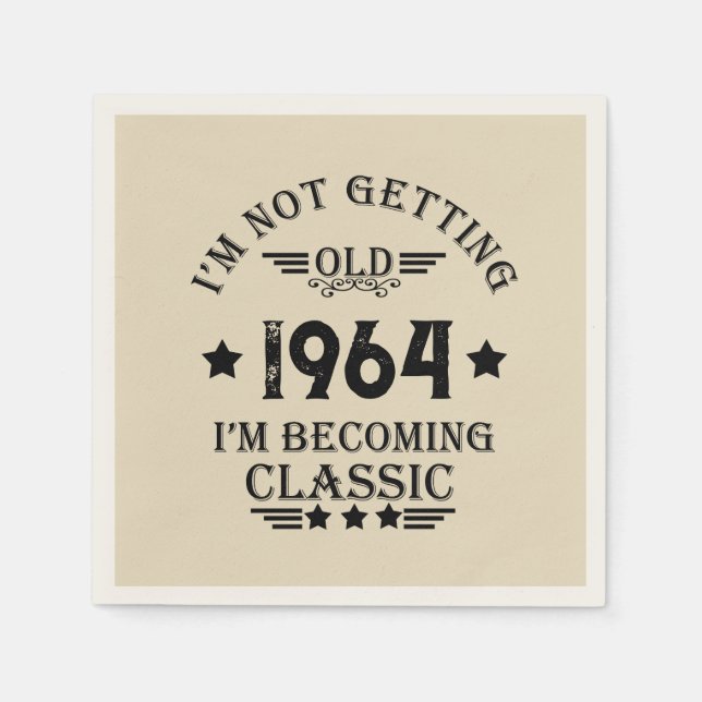 Guardanapo De Papel 60 festa de aniversário personalizada (Frente)