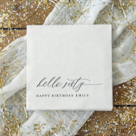 Guardanapo De Papel 60th Birthday Party Hello 60 Modern Milestone