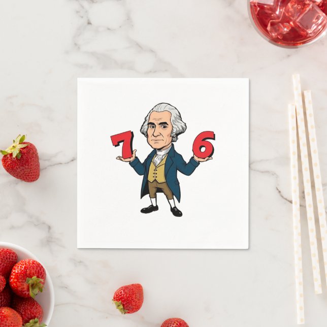 Guardanapo De Papel 67 George Washington 7-6 Seis Sete Meme 67 (Insitu)
