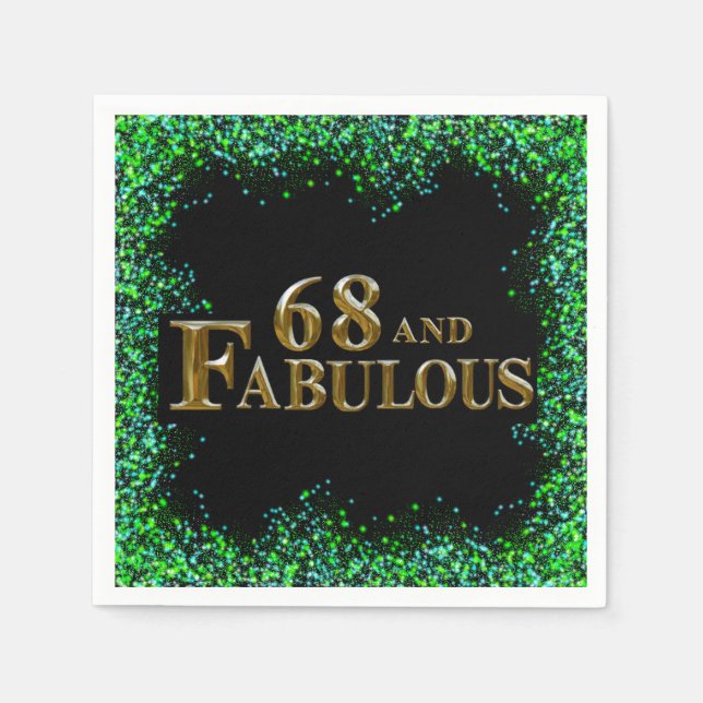 Guardanapo De Papel 68º Aniversário  (Frente)