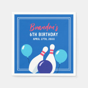 Guardanapo De Papel 6 Azul e Vermelho Vibrante - Aniversário