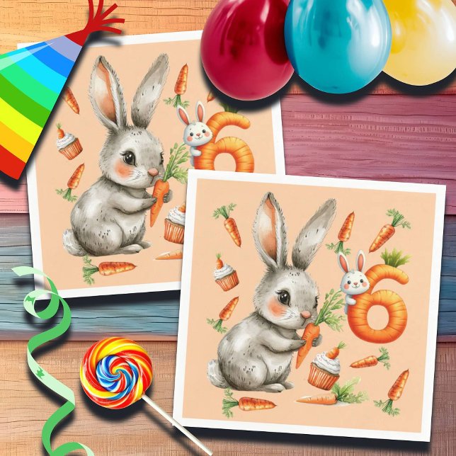 Guardanapo De Papel 6 de Bunnies e Carrots (Criador carregado)