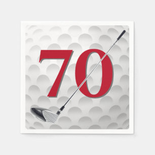 Guardanapo De Papel 70 Birthday Golf Club Napkins