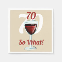70 Então, o que Vinho Tinto Motivacional Aniversár