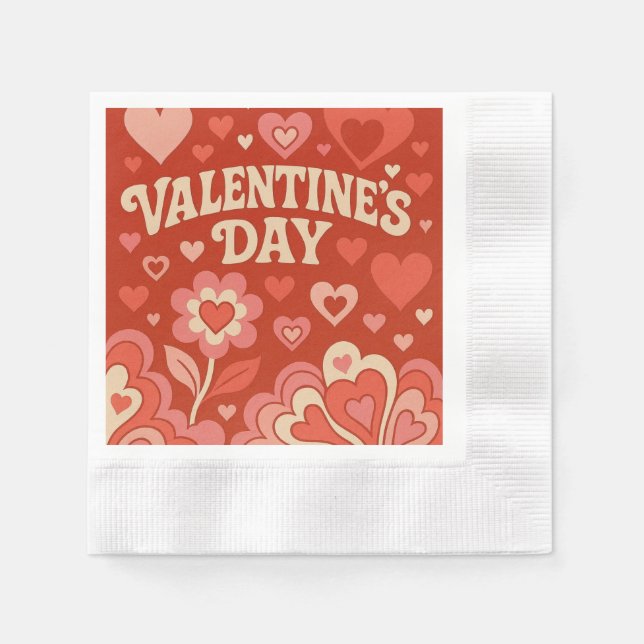 Guardanapo De Papel 70s, Valentine's Day artwork (Frente)