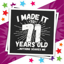 71 Anos Sarcástico Meme Engraçado 71 ruas Aniversá