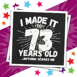 Guardanapo De Papel 73 Anos Sarcástico Meme Engraçado 73º Aniversário