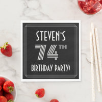 74.a Festa de aniversário: Estilo de Deco de Arte