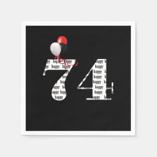 Guardanapo De Papel 74.o balões de Festa de aniversário