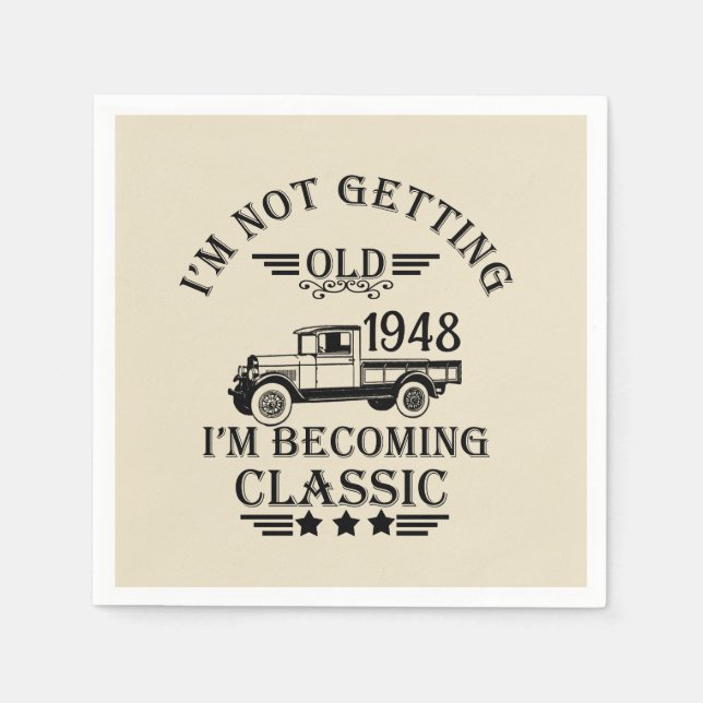 Guardanapo De Papel 75 anos de 75 anos personalizados (Frente)