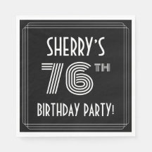 76.a Festa de aniversário: Estilo de Deco da Arte 