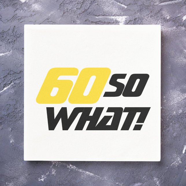 Guardanapo De Papel 80 Aniversário 80 Então e daí / Festa Motivacional (Criador carregado)