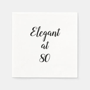 Guardanapo De Papel 80 Birthday Elegant às 80