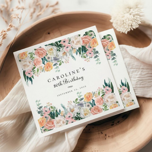 Guardanapo De Papel 80 verde vegetativa do jardim elegante (Criador carregado)