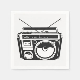 Guardanapo De Papel 80s Boombox