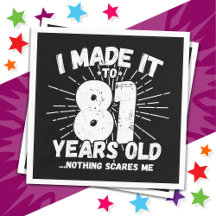 81 anos Sarcástico Meme Engraçado Noite de 81 ruas