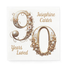 90 Birthday Elegant Party