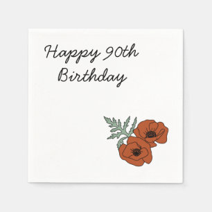 Guardanapo De Papel 90 Birthday Napkins