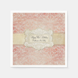 Guardanapo De Papel 90 Festa de aniversário Vintage França Regrace