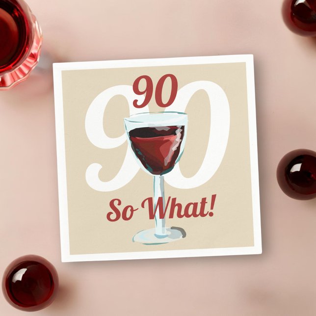 Guardanapo De Papel 90 Que 90 de Vinho Vermelho Motivacional Aniversár (Criador carregado)
