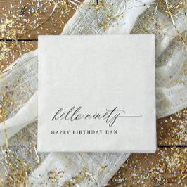 Guardanapo De Papel 90th Birthday Party Hello 90 Modern Milestone