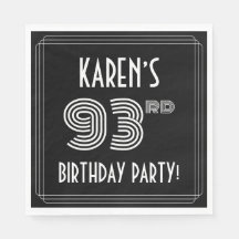 93.a Festa de aniversário: Estilo de Deco da Arte 