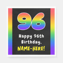 Guardanapo De Papel 96.º aniversário: Rainbow Spectrum # 96, Nome Pers