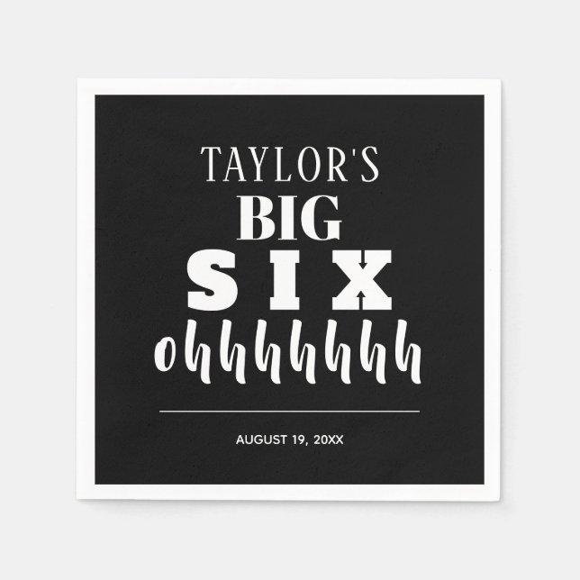 Guardanapo De Papel A 60ª Festa de aniversário do BIG (Frente)