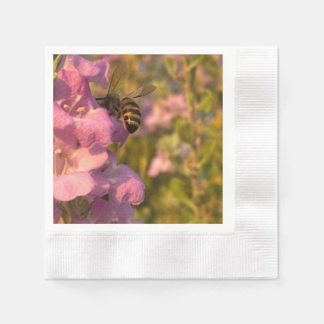 Guardanapo De Papel A Abelha 🐝 E A Flor 🌺 (Frente)