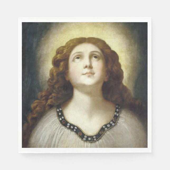 Guardanapo De Papel A Alma Abençoada (Jovem Religiosa Angelic) (Frente)