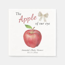 Guardanapo De Papel A Apple do nosso Chá de fraldas