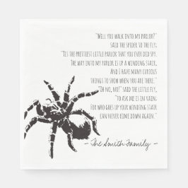 Guardanapo De Papel A aranha e o poema da mosca