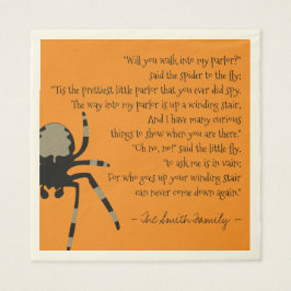 Guardanapo De Papel A aranha e o poema da mosca