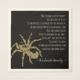 Guardanapo De Papel A aranha e o poema da mosca