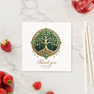 Guardanapo De Papel A árvore da vida com nós Celtas.