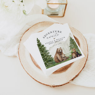 Guardanapo De Papel A Aventura Aguarda Chá de fraldas Neutro de Gênero