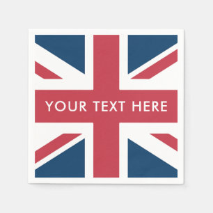 Guardanapo De Papel A bandeira britânica Union Jack