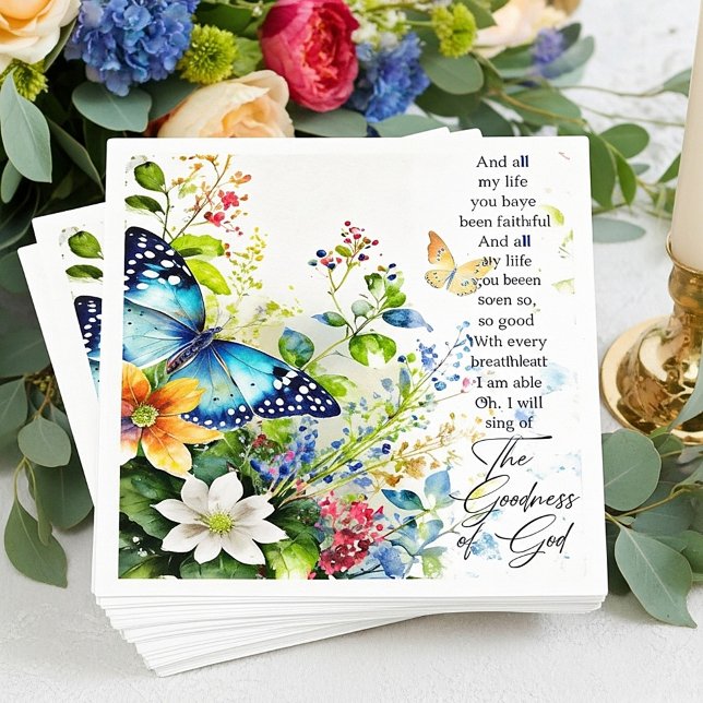 Guardanapo De Papel A bondade de Deus (Criador carregado)