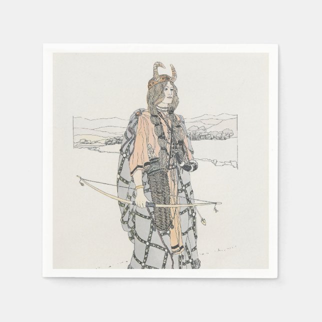 Guardanapo De Papel A Caçadora (por Ann Macbeth) (Frente)