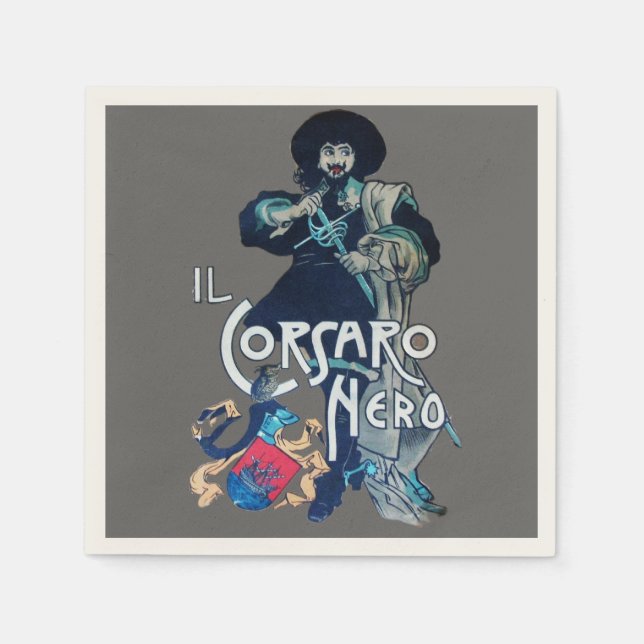 Guardanapo De Papel A cinza PRETA DE CORSAIR (Frente)