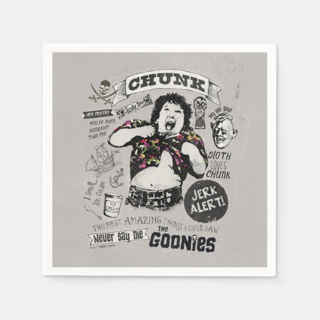 Guardanapo De Papel A Colagem Retroativa do Bloco das Goonies (Frente)