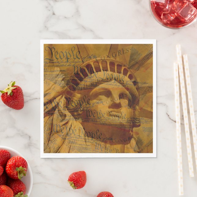 Guardanapo De Papel A Constituição Americana (Insitu)