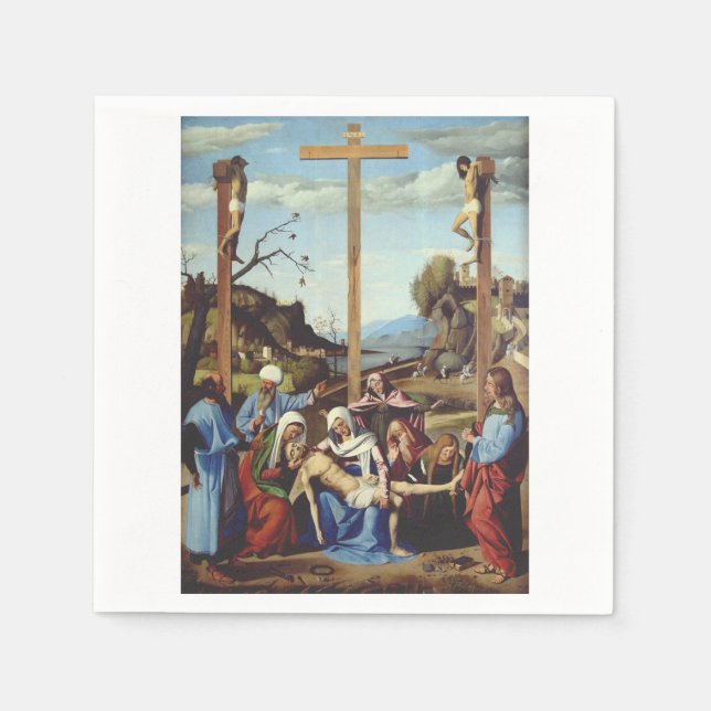 Guardanapo De Papel A deposição do Cristo de Jesus (Frente)